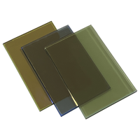 Verre flotté coloré réfléchissant transparent d'usine 4mm 5mm 6mm 8mm 10mm verre coloré réfléchissant bleu profond