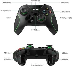 จอยควบคุมเกมไร้สาย2.4G สำหรับ Xbox One อุปกรณ์เสริมสำหรับเกมแพดสำหรับสมาร์ทโฟนแอนดรอยด์/จอยสติ๊กสำหรับ PS3 - Product Image 2