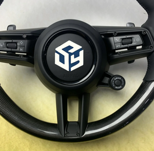 Volante Alcantara completo personalizado para Porsche 991 991,2 Gt3 911-991 992 987 <span class=keywords><strong>Cayenne</strong></span> 958 Boxster 718 Cayman <span class=keywords><strong>Macan</strong></span> - Product Image 2