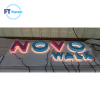 Letras 3D con Retroiluminación LED, Letras Iluminadas de Acrílico o Aluminio para Tienda, Oficina, Comercio Minorista, Uso Comercial