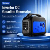 1800W 24V DC Benzin-Generator Tragbarer Generator mit Bluetooth und Niederspannungs-Autostart