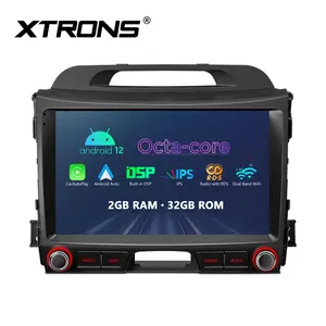 Автомагнитола XTRONS для Kia, стерео-система на Android 12, с 9 "сенсорным IPS экраном, с восьмиядерным процессором, для Kia Sportage Series 3