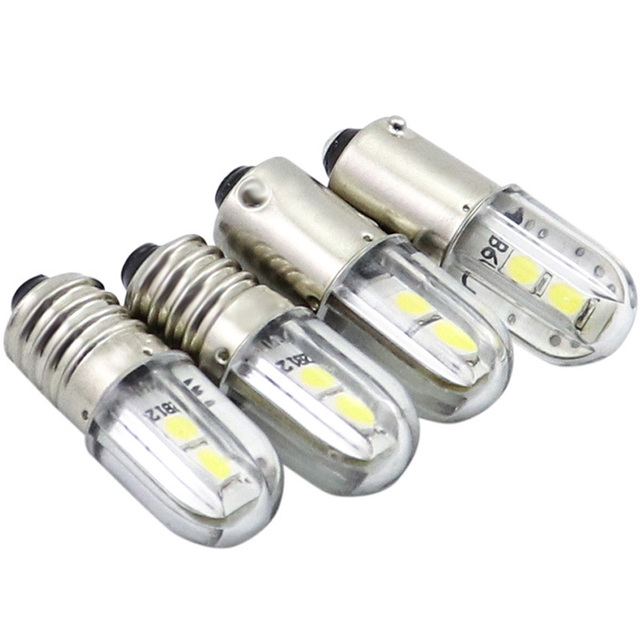 6V 12V 24V 48V 220V 120V BA9S E10 LED Indicating Bulb Instrumentation Warning Light B9 Bayonet signal Lamp