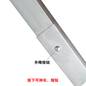 Stainless Steel <b>Adjustable</b> Height Telescopic Furniture <b>Legs</b> For <b>Table</b> Industrial Design Easy Installation - Product Image 1