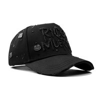 Casquettes de baseball G5 Rico originales de haute qualité en daim avec visière incurvée et strass