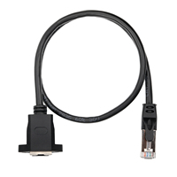 UL2835 24AWG 4 paires de câbles Ethernet RJ45 blindés STP noirs conducteurs en cuivre isolés en PVC pour applications électroniques