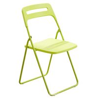 Chaises pliantes de camping, de plage, de banquet, de conférence pour événements, en acier métallique pliable pour l'extérieur, cadre en acier blanc et noir, plastique