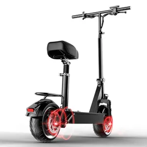 新款10英寸铝制轮胎强力电动滑板车适用于成人两轮越野摩托车
