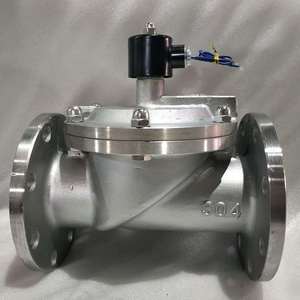 Válvula Solenoide de Acero Inoxidable DN100 para Agua a Temperatura Normal, Uso General, Estructura de Retención - Product Image 2