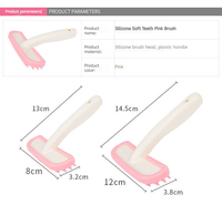 Haute qualité silicone chat chien brosse peigne de Massage enlever flottant cheveux nettoyage animal soins peigne nettoyage
