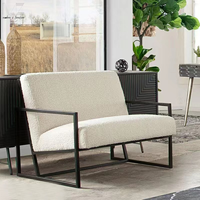 Fauteuil individuel de luxe moderne de style rétro français, chaise de designer sans accoudoirs pour la détente, chaise d'appoint pour salon