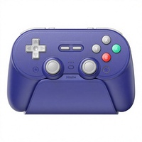 Manette Bluetooth 8BitDo Pro 3 Violette à Succès avec Joysticks TMR, Boutons ABXY Interchangeables et Station de Recharge pour Switch et PC