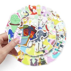 50 Uds venta directa <span class=keywords><strong>de</strong></span> fábrica impermeable equipaje decorativo portátil coche pegatina dibujos animados animación Solar opuestos pegatina - Product Image 6