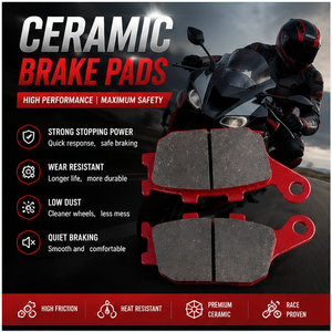Pastillas de Freno de Disco de Cerámica para Motocicleta <span class=keywords><strong>Honda</strong></span> VT 1100 CBF 600 <span class=keywords><strong>CBR</strong></span> 600 Suzuki DL <span class=keywords><strong>650</strong></span> Yamaha FZ1 Kawasaki Z 900 - Product Image 2