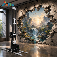 Imprimante murale verticale 3D UV à jet d'encre tout-en-un pour sols et murs, machine d'impression intégrée au sol, prix usine