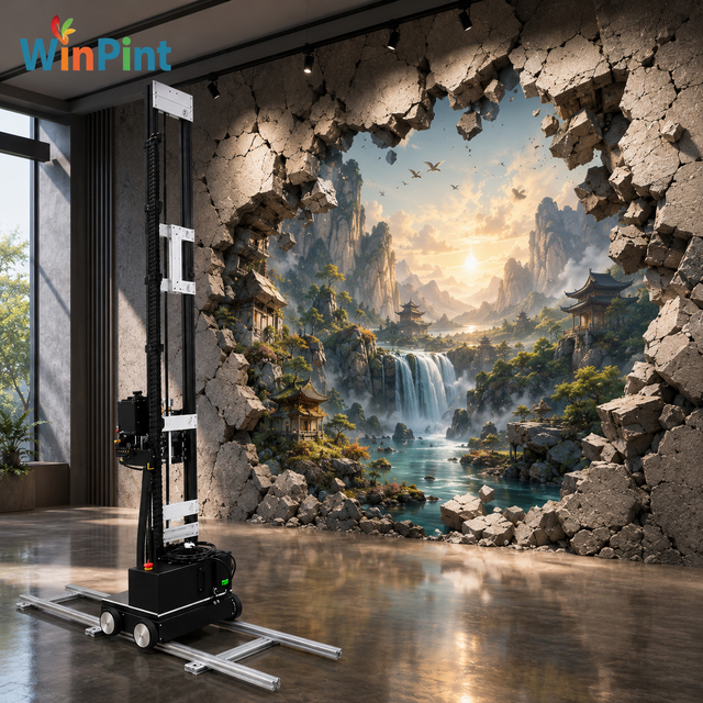 3D UV Inkjet Vertical Wall Printer Floor All in One Ground Printing Painting Machine Wall Integrated Print Machine Factory Price
