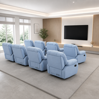 Sofá eléctrico de tela para cine, diseño plegable con espuma viscoelástica, estilo moderno y ecológico, muebles de cine, silla para cine en casa privado.