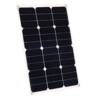 Panneau solaire semi-flexible 40W 18V pour chargeur de batterie de voiture 12V Chargeur solaire flexible Chargeur de téléphone portable Panneau solaire flexible