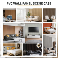 Panneaux muraux en PVC ondulé blancs, panneaux muraux cannelés pour salle de bain, cloison décorative 3D pour la décoration de salle de réunion