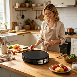 Crêpière Anbolife Design, Vente en Gros, Déclaration <span class=keywords><strong>Sans</strong></span> PFAS, Écologique, Revêtement Double Antiadhésif ETL pour un Nettoyage Facile - Product Image 5