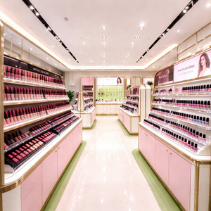 Free Drawing Design Full Beauty Supply Hair Wigh Cosmetic Shop Interior Design Ideas Customized Makeup Beauty Store <b>Shelving</b> - Product Image 2