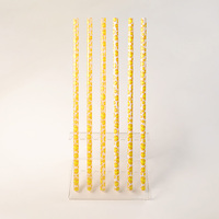 Pailles à boire de 12 pouces au design de balle de baseball, pailles réutilisables pour sportifs, pailles décoratives pour gobelets avec motif de baseball
