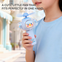 Ventilateur rafraîchissant personnalisé avec figurines de mascotte IP, aux couleurs macaron esthétiques et adorables, idéal pour les enfants et les jeunes, cadeau d'été
