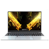 Nouvel ordinateur portable professionnel Windows 10 de 15,6 pouces avec processeur AMD Ryzen 3 2300U, 16 Go de RAM, SSD de 2 To, écran FHD 1920x1080, clavier rétroéclairé, lecteur d'empreintes digitales, 1,7 kg, argent