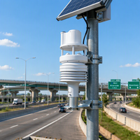 Station météo compacte RS485 pour la mesure de la vitesse du vent, de la température, de l'humidité, de la pluie et de la luminosité, avec sortie LORA LORAWAN 4G WIFI MQTT