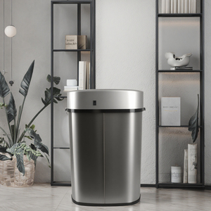 Chất Lượng Cao Thông Minh Chất Thải Bin ABS + 410 SS Không Gỉ Cảm Biến Thùng Rác Có Thể - Product Image 4