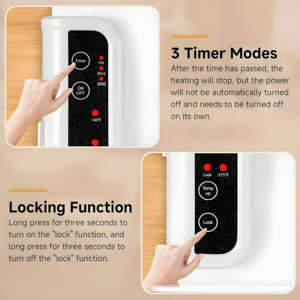 Nampan penghangat makanan meja lipat elektrik, piring panas dengan 3 tingkat suhu untuk pesta atau penggunaan mobil - Product Image 6