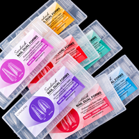Caixuan Gel de construction rapide pour ongles, formes doubles, extensions rapides, capsules en plastique, application facile, moule pour extension d'ongles à la française