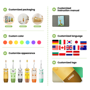 Mini Automatic Sonic <span class=keywords><strong>Toothbrush</strong></span> Elétrica para Crianças Soft Silicone Smart Travel <span class=keywords><strong>Toothbrush</strong></span> Waterproof Electric Baby <span class=keywords><strong>Toothbrush</strong></span> - Product Image 5