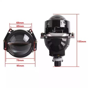 Phare LED à double faisceau Black Warrior 3,0 pouces 60W 30000 Lumens 6000K pour la mise à niveau et la rénovation de voitures, ajustement universel - Product Image 2