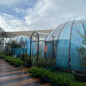 เต็นท์โดมขนาด 10 เมตร เต็นท์ทรงกลมหรูหราสำหรับร้านอาหาร โรงแรม แคมป์ปิ้ง พื้นที่กว้างขวาง ใช้ได้ทุกฤดู - Product Image 3