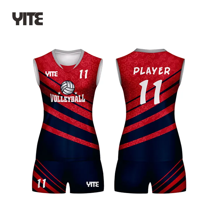 2021 Nieuwe Gesublimeerd Volleybal Uniform Volleybal Team Jersey