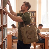 Mini sac fourre-tout tactique pliable en nylon camouflage - Sac de courses utilitaire grande capacité avec bandoulière pour les courses et les voyages