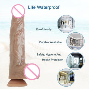 Vente en gros Gode en silicone avec sensation de toucher réel Pénis flexible pliable et duplication 1-1 pour amoureux et lesbiennes - Product Image 5