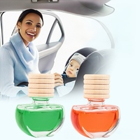 Vente flash - Flacon en verre suspendu pour diffuseur d'air frais pour voiture, parfum liquide, ornement suspendu, diffuseur d'air frais pour voiture