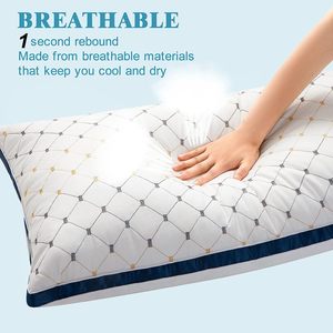 Haute qualité Premium Deluxe 1000g côté dos et ventre dormeurs doux hôtel oreiller vente - Product Image 2