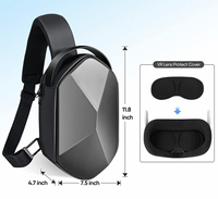 Nouveaux hommes VR lunettes sac de messager grande capacité sac à bandoulière/sac à bandoulière décontracté bureau affaires en matériau de coque dure