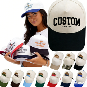 Personalized Promotion Baseball Cap Embroidered Cotton Trucker Caps with Custom Logo for Events