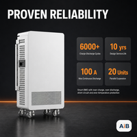 Station d'énergie mobile sur roues, batterie solaire 48V 100Ah, station d'alimentation Plug and Play, alimentation de secours UPS pour maison, atelier, bureau