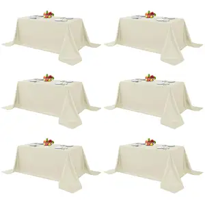 New Wholesale Custom Stain Resistant and Washable Table Clothes, Polyester Fabric Table Covers
