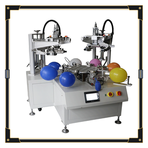 Impresora Automática de Serigrafía para Globos de Dos Colores, 300x250mm, 2 Estaciones, con Dispositivo de Soplado de Aire Giratorio - Product Image 1