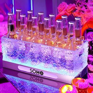 Secchiello per Ghiaccio LED Personalizzato Luminoso per Feste, Glorificatore per Champagne e Vodka, Secchiello LED per Bar, Champagne e Vino - Product Image 6