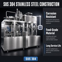 Machine de remplissage automatique de liquides pour boissons, sauces, huiles, jus – Pompe volumétrique à piston, haute précision, qualité alimentaire, production industrielle