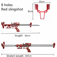 Slingshot télescopique en métal portable, 3 kg, longueur étirée 100 cm, durable, haute puissance pour la chasse et le tir en plein air