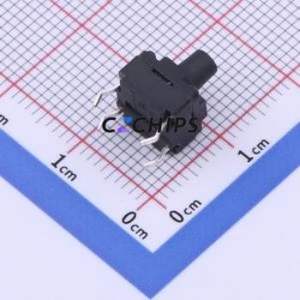 TS-1012-A12B3-D2 Tactile Switch Through hole Component (THT)-4P,8x8mm Switch Single Pole Single Throw Round Button 2.5N 8mm - Product Image 2