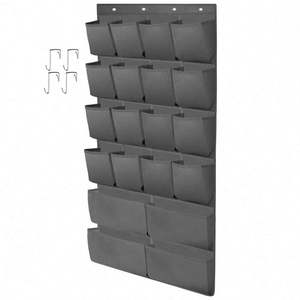 Organisateur de chaussures mural à suspendre sur la porte, organisateur de chaussures suspendu, organisateur de rangement à suspendre derrière la porte avec 20 poches - Product Image 1